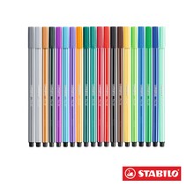 스타빌로 펜 68 Fibre-tip pen 1.0mm 파이버펜 6색 10색 15색 20색 세트, 20C PL 세트/20색세트