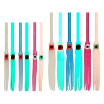 꼴뚜기루어튜브 50개 수제고장축광 일체형루어 HNHLT, 블루