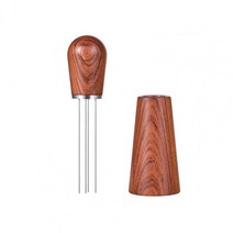 라떼 아트 펜 니들 툴 Stainless Steel Handle Coffee Stirrer Needles Tamper Distributor Leveler Tool Type Pow, 01 Red