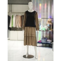 ab.f.z [ab.f.z] 니트조끼 배색 원피스 (AAW4HO32K)