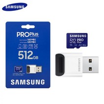 SD 메모리 블랙박스 카드 핸드폰 게임기 태블릿 노트북 에스디 USB 3.0 리더와 삼성 프로 플러스 512 기가 바이트 256 128 V30 고속 클래스 10 TF A2 UHS-, 128GB