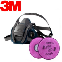 3M 면체마스크 양구형 세트 6502QL 2097K 방진마스크 방독마스크