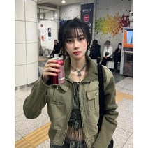 여성 가을 빈티지 아메리칸 캐주얼 다용도 재킷