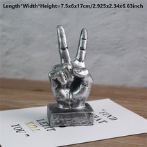 소품샵 카페 소품 포토존 장식컵 미국 OK 승리 엄지 동상 수지 조각 입상 사무실 홈 장식 장식품 데스크탑 수제 공예 현대 미술, [04] D