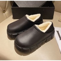 여성 겨울뮬 털샌들 5cm 통굽 2color
