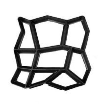 보도블럭 금형 벽돌 몰드 블럭바닥 40 40 경로 제조기 금형 재사용 가능한 콘크리트 시멘트 스톤 디자인 포장 재료 도보 금형 콘크리트 벽돌 금형벽돌틀 석고 담장 정원 연못, 36×36×4cm