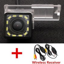 자동차 후방카메라 AHD Fisheye 다이나믹 궤도 리어 뷰 카메라 시트로엥 C2 C3 C4 C5 DS3 DS5 DS6/푸조 207 208 301 307 308 407 CC, [07] CVBS 12LED Wireless, [02] Fixed Parking Line