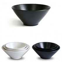 N3 - 일식 한정식 대접 멜라민 국그릇 후식 소면 국수 면기 면그릇 덮밥 그릇 지름 12.6cm 16.4cm 19.7cm, 3호 크림