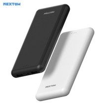 NEXTOM 보조배터리10000 5핀케이블+8핀+C타입젠더 NXT-10000A, 화이트