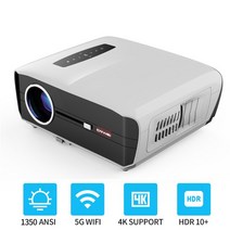 업소용빔프로젝터1350ANSI 루멘 홈 시어터 프로젝터 4k 풀 HD 1080p 자동 보정 울트라 데이터 디스플레이, 02 A15 White_04 영국 플러그