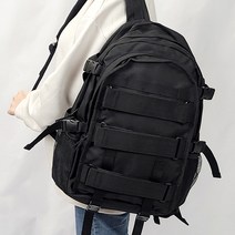 1221store 남녀공용 빅사이즈 빅백 데일리 스트릿 3 벨크로 스트링 백팩 여성 남성 학생 백팩