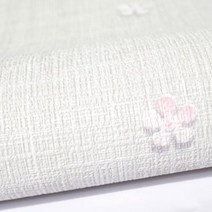 폭 50cm/100cm 풀 없이 붙이는 벽지, 입체꽃그레이, 센스월-타탄