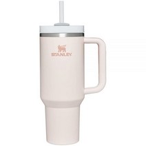 Stanley Quencher H2.0 FlowState 스테인리스 스틸 진공 단열 텀블러 뚜껑 및 빨대 포함 물 아이스 티 또는 커피 스무디 등용 안개 1.2L(40온, 40 oz, Rose Quartz