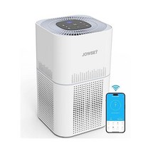 스마트 와이파이 공기청정기 JOWSET 강력한 H13 True HEPA 필터 1시간에 최대 1400 Ft²의 가정용 대형 방용 알레르기용 애완동물 냄새 연기 침실용 먼지 알렉사와