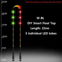 DIY 스마트 전자 플로트 테일 탑 중력 유도 색상 변경 대담한 야간 낚시 플로팅 액세서리 한국 2022, 06 BL