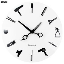 DFMEI 아크릴 시계 거실 장식 벽시계 벽시계, T5178-가위시계바늘