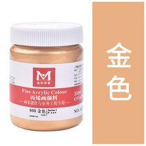 펄물감 은분 메탈릭 아크릴 펄 메탈 데코아트 페인트 골드, O.광고 외벽 묘우 골드 330ml개