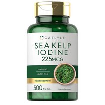 [칼라일] 씨 켈프 아이오딘 요오드 500정 Carlyle Sea Kelp Iodine, 1개