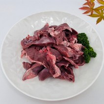 국내산 돼지부속 특수부위 염통 500g, 없음, 단품없음