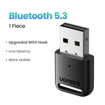 가성비 유그린-USB 블루투스 5.0 동글 어댑터 4.0 PC 스피커 무선 마우스 음악 오디오 수신기 송신기 aptx, [01] Bluetooth 5.3