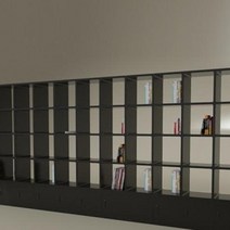 서재장 아이방책장 낮은책꽂이 더크린 DIY 3 D11 5 틈새 오픈 거실, 블랙
