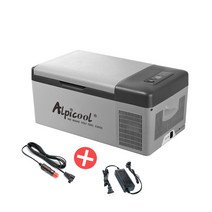 알피쿨 ALPICOOL 차량용냉장고 휴대용 캠핑 냉장고 C15L/C20L, 차량용 냉장고+가정용전원(돼지코 증정), C15L차량용냉장고+가정용전원(돼지코 증정)