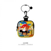 F Nirui 2023 봄과 여름 새로운 작은 가방 원래 만화 고양이 동전 지갑 맞춤형 캔버스 가방 지퍼 카드 가방 W