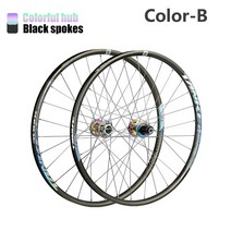 산악 로드 자전거 휠 휠셋 바퀴 타이어 TANKE MTB 림 스포크 퀵 릴리스 HG 28 홀 허브 135 142 디스크 브레이크 26 275 29er, 27.색상 B  275er28 Holes