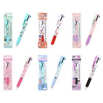 유니 산리오 제트스트림 3색 유성 볼펜 0.5mm 쿠로미 시나모롤 한교동 마이멜로디 리틀트윈스타 헬로키티, 3색/시나모롤