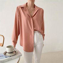 벨르 여성 봄 카프리 기본 무지 블라우스 오피스룩 데이트룩 (8150653)
