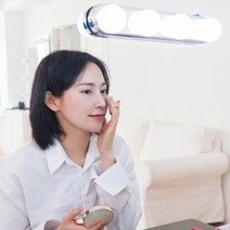 디테일 완벽 화장을 위한 준비 파우더룸 화장대 미러 라이트 메이크업 화장 조명등 분장실조명, 미러라이트+AA건전지(4개입)