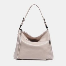 Zency천연 가죽 캐주얼 빈티지 천연 소가죽 숄더백 여성용 크로스바디백 겨울 대용량 핸드