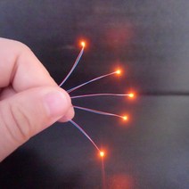 사전 유선 0402 Smd Led 모델 30cm 연결 와이어 취미 키트 건담 조명 배터리 박스 1 개 포함 5 279431, 0402Orange