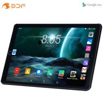 대화면 태블릿신제품 10.1 인치 태블릿 Pc 쿼드 코어 안드로이드 9.0 구글 플레이 3G 통화 전화 와이, 02 빨간, 04 Add Cover 64GB TF