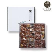 모듬떡 약식 호박 팥 완두배기찰떡 국내산찹쌀 찹쌀떡 영양찰떡 수제떡 결혼식선물용 행사용 아침식사대용 (선물세트 개별포장 무료택배) 75g x21개입 쇼핑백포함, 1개