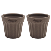 시티가드닝 로자리안 프릴 2개세트 테라코타 수제 국산 토분 화분, 에보니(고동색)