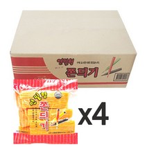 신흥 연필심쫀드기 1박스(600g 4봉) 울산쫀드기 경주쫀드기 불량식품 연필형쫀드기 연필쫀드기, 1box, 1봉 600g