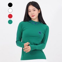 여성 골프웨어 골프티셔츠 영어 후드 골프티