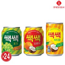 쌕쌕 오렌지 포도 제주감귤 238ml x 24입(선물용), 쌕쌕 오렌지 240ml x 24입(선물