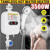 전기순간온수기 소형전기온수기 상향식 휴대용 순간 미니 전기 온수기 3500w 탱크리스 수도꼭지 샤워 인스턴트 탭 난방 주방 및 욕실 용 인스턴트 온수, 중국, EU 플러그