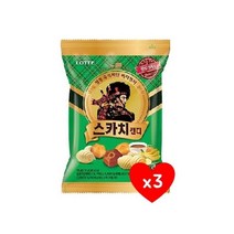 롯데 스카치 세가지 157g 3개 발효버터 사무실간식 탕비실사탕 유아간식 군것질 졸음방지, 2개