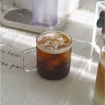 카페 머그컵 내열 유리잔 네스프레소 버츄오 360ml 2개, 360ml 2Px1set