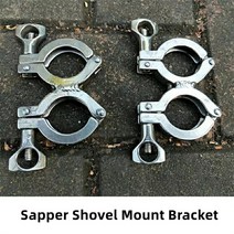 랙 파이오니어 하이 리프트 잭 및 삽 홀더 브래킷 키트 와류 및 헤비 듀티 바 루프 바스켓 마운트 홀더, 07 Silver StyleC, 1개