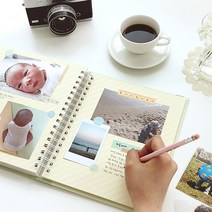 내아이사진정리법 초음파 육아 사진 앨범 일기, 핑크