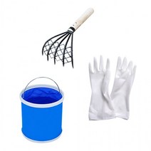 해루질 바지락 조개 체험 호미 물통 고무장갑 세트, 1-해루질체험-세트1