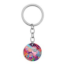 링브로워 유선송풍기 산업용 블로어 엔진 BLOWER 공업용환풍기 향수 키 체인 스테인레스 스틸 토끼 열쇠 고리 유명한 가수 펜던트 여성 남성 팬 선물, [04] 4