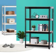 무볼트 앵글선반 120 2단 진열대 조립식선반앵글 앵글랙 철재앵글 수납선반, JSR 독립2단 블랙 120cm 100x30cm, 1개