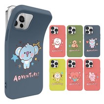 1+1/아이폰12프로맥스 정품 BT21 방탄소년단 캐릭터 슬림 젤리 핸드폰 케이스 YJ_PT7003