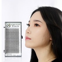속눈썹연장재료 2D 3D 4D 5D 6D 10D 미앤비즈 윙윙 개별선택셋트 글루전처리제 셀프볼륨, C컬 0.07, 13mm
