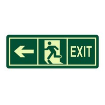 눈에 잘 띄는 영어 EXIT 비상구 안내 부착식 야광